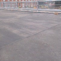Roof inspection and repair on commercial building